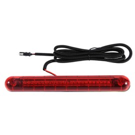 Qiilu Universal Red 24 LED Car High Mount Third 3RD Brake Stop Tail Light Lamp 12V