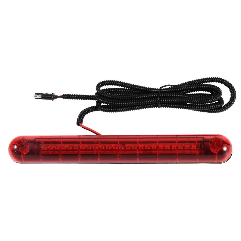 Qiilu Universal Red 24 LED Car High Mount Third 3RD
