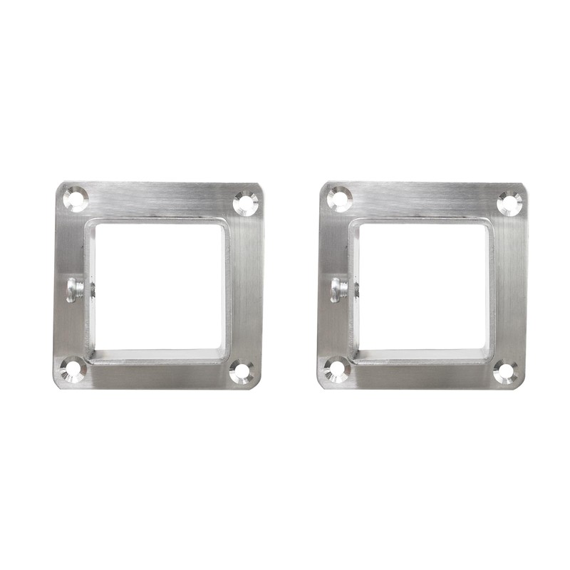 Wealrit 4 Pcs Stainless Steel Square Post Bases Heavy Duty