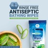 MED PRIDE Hospital Wipes for Bathing, Waterless Rinse Free Bath