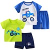 SUPFANS Camisetas y pantalones cortos de dinosaurio para bebés y