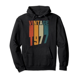 Vintage 1977's 1977 Style Clothing Women Men 47th Birthday Pullover Hoodie