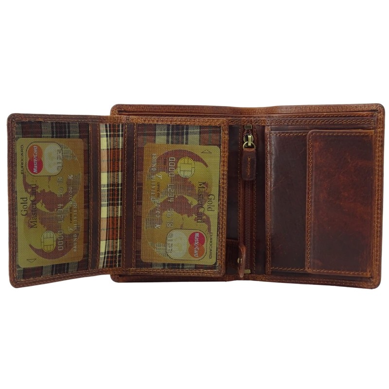 Large Leather Wallet for Men with RFID Protection, Large Wallet