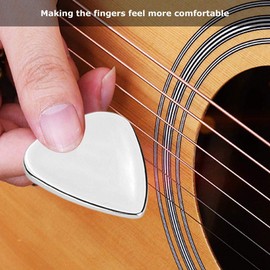 Vbest life 5 PC Púas de Guitarra de Metal Premium Plectrum para su Accesorio de Instrumentos Musicales de Guitarra acústica o bajo eléctrico(Plata)