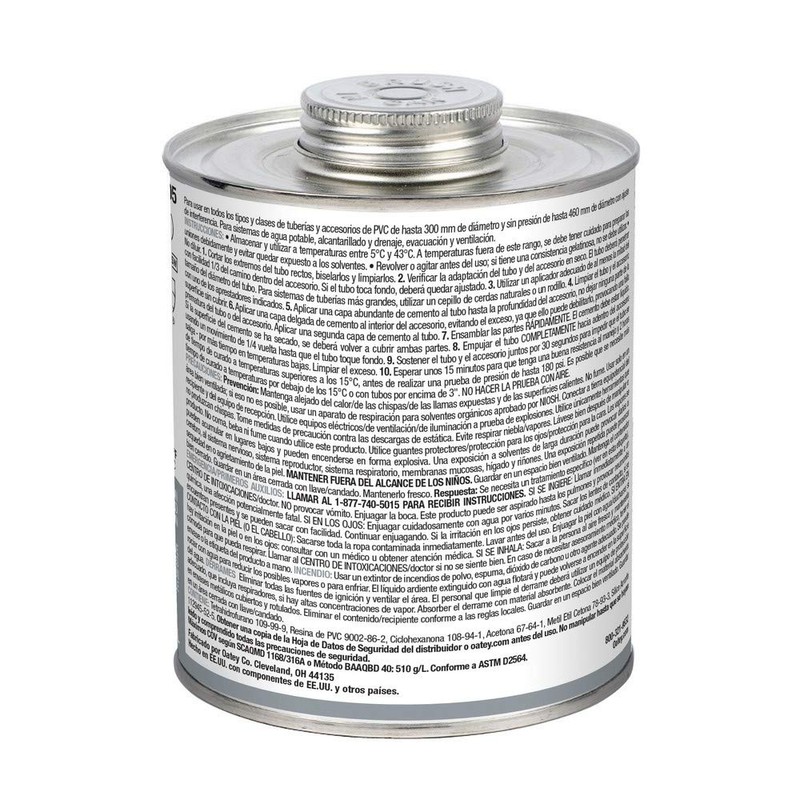 Oatey 31105, 32 oz, Gray, 32 Ounce PVC Cement