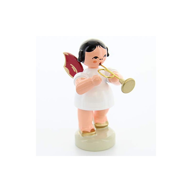 Angel Standing with Trumpet, Red Wings
