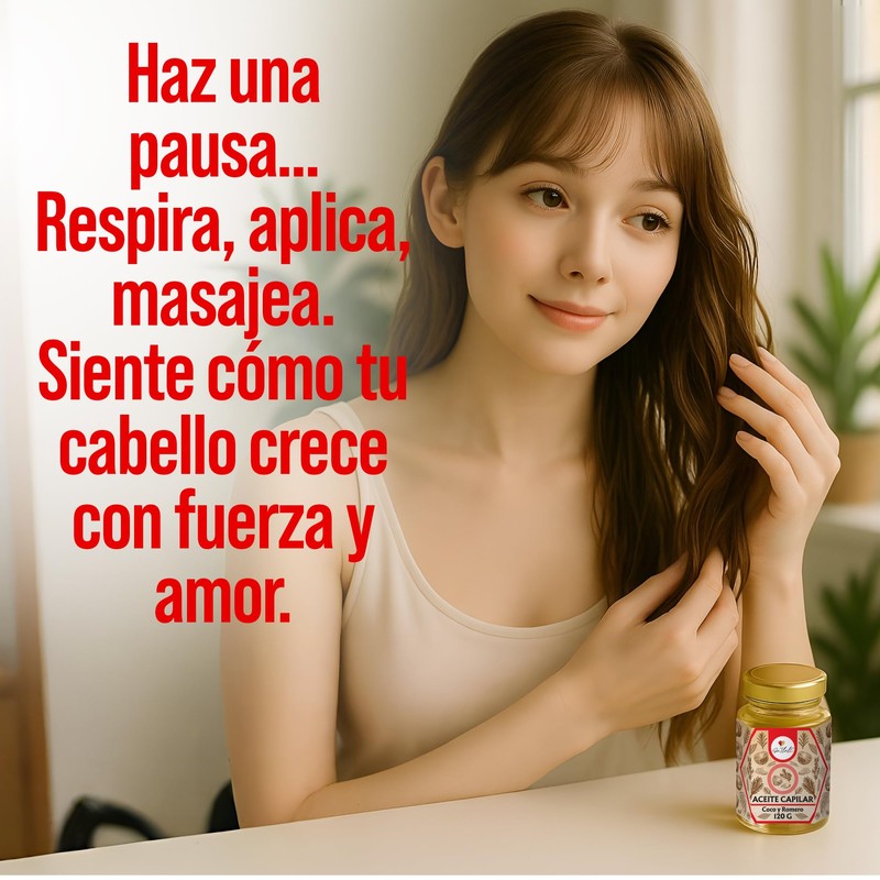 Ga Tlali – Aceite Capilar de Coco y Romero 120g