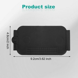 4pcs Truck Bed Rail Caps, Plastic Bedrail Insert Plug Stake Pocket Covers for F-250/F-350 Super Duty 2017-2024 Accessories, Replacement for FL3Z99290D90AB (Black)