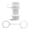Threaded Drain Plug with Plastic Tethered Cap for Cooler, with