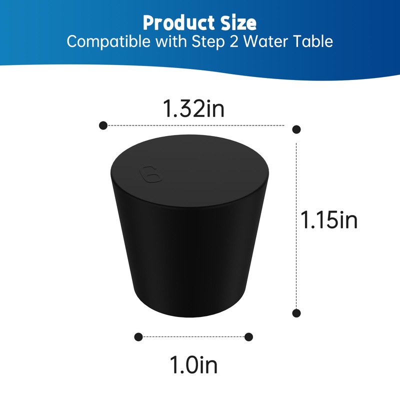 4Pcs Water Table Plug Replacement Compatible with Step 2, Solid