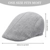 Mens Flat Caps, Beret Irish Forward Cap, Casual Trend Linen