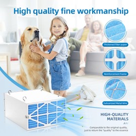 708731/AFS-1B-OF Outer Filter Compatible with JET AFS-1000B/AFS-1000C Air Filtration Systems,5-Micron Electrostatic Air Filter 24x12x1 (2 Pack)