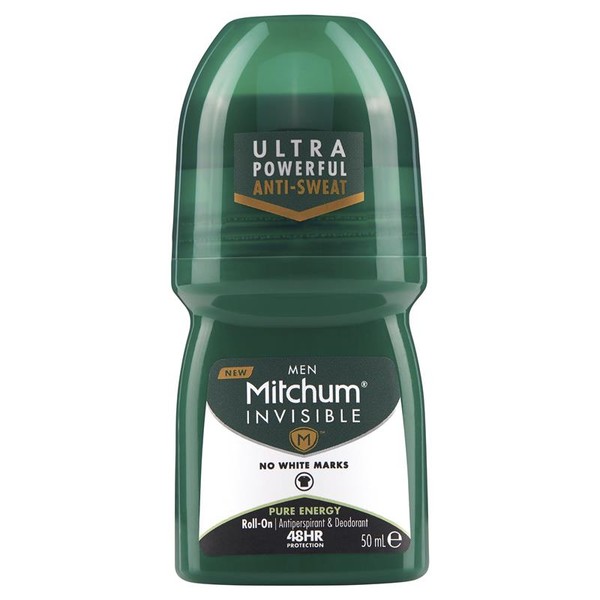 Mitchum for Men Antiperspirant Deodorant Roll On Pure Energy 50ml