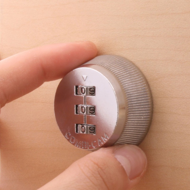 FJM Security Combi-Cam 7850R-XL Combination Cam Lock, 1-3/8" Chrome Finish