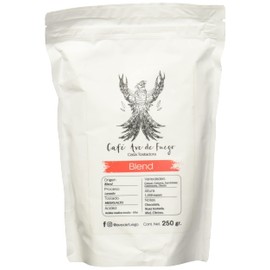 Café Ave de Fuego Blend en Grano 250g  Café de Especialidad Mexicano  Proceso Lavado Artesanal  Tostado Medio-Alto  Acidez Málica Media-Alta  Altura  