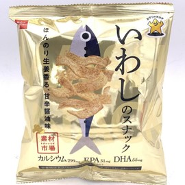 Oyatsu Sardine Snacks Slight Ginger Scent Sweet Spicy SoySauce 61g 沙丁魚零食