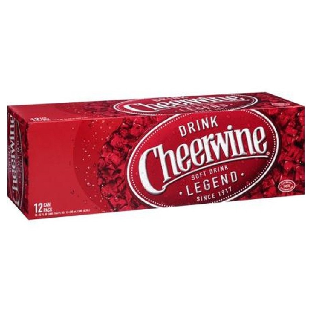 Cheerwine Cherry Soda Drink (24 Cans)