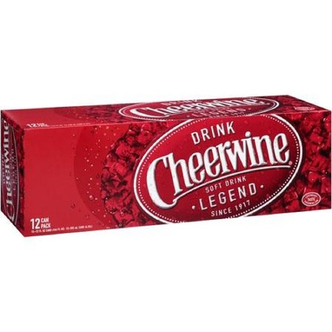 Cheerwine Cherry Soda Drink (24 Cans)