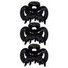3.5 Bow Jaw Clip - Set of 3 Black