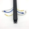QiaoYoubang 2 Pack- All Metal 19 Inch Cable Manager Horizontal