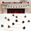 Christmas Bells Decorations Rustic Bells Christmas Garland Banner for Christmas