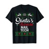 Santa's Favorite Nail Tech Christmas Ugly Sweater Family Mat T-Shirt,
