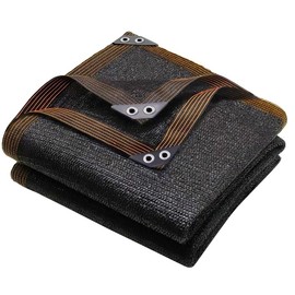 winemana 70% Black Shade Cloth, 3.3 x 13.3 FT Mesh Tarp for Garden Greenhouse Patio, Plants Heat Protection, Outdoor Sun Shade Cover, Resistant Netting Screen with Grommets for Growing Chicken Coop