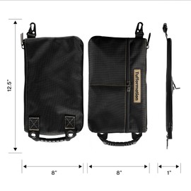 Tufformation Small Tool Pouch, Tool Bag Organizer with Zipper. Small Tool Bag with Multiple Compartments. Perfect Tool Pouch Bags for Men Women Electricians & Others.