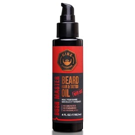 GIBS Bushmaster Beard, Hair & Tattoo Oil - 4 oz (New Larger Size)