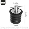 Anxingo 2 Pcs 1-1/4 Inch T-Handle Drain Plug,Twist and Seal