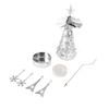 Christmas Tree Carousel Spinning Candle Holder Stainless Steel Rotary Tree