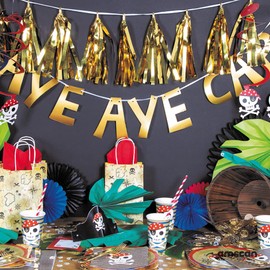 Amscan 9910321 - Treasure Island Pirate Birthday Party Paper Cups - 8 Pack