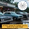 BBTO 10 Pack 22 Inch Wiper Blades Silicone Wipers Durable