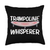 Cool Trampoline For Men Women Recreational Outdoor Activity Throw Pillow