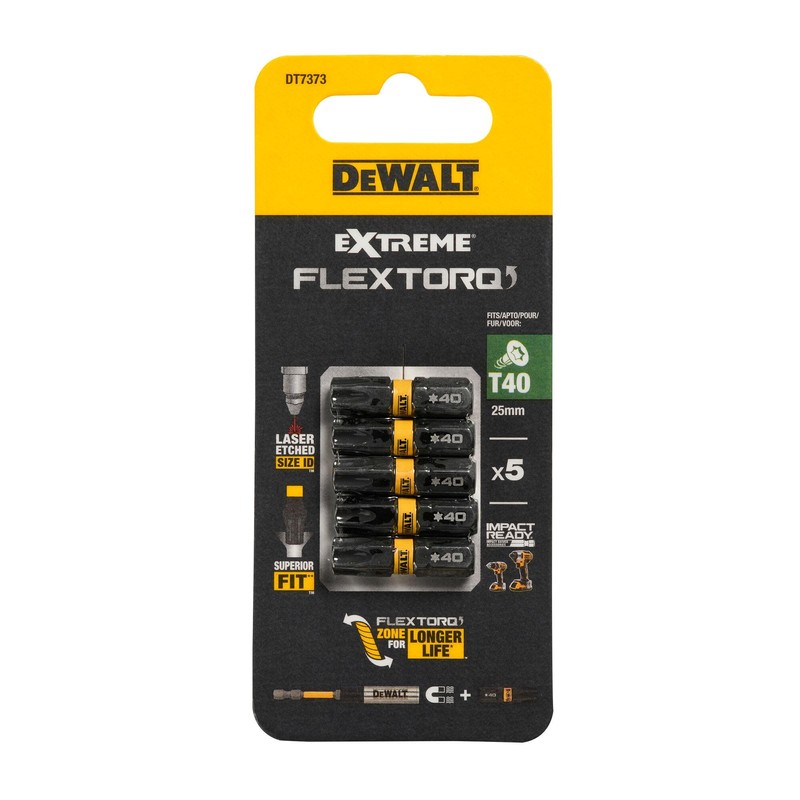 Dewalt Extreme Impact Bits T40 5, 25 mm, DT7373 QZ
