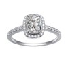 BONLAVIE Women's Solitaire Ring Cushion 2.3 ct Cubic Zirconia 925