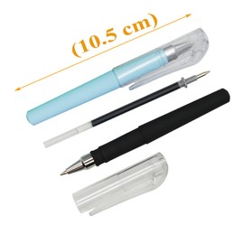 Lopen 12 Pieces Mini Pocket Ballpoint Pens, Neutral Ballpoint Pens, Black Ink, Short Pen, Signing, Calligraphy, Miscellaneous Goods, For Kids, School Entrance Celebration, Plastic, Present, Gift, Easy