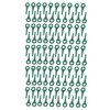 100pcs Plastic Grass Trimmer Blades Lawn Mower Replacement Cutting Blades