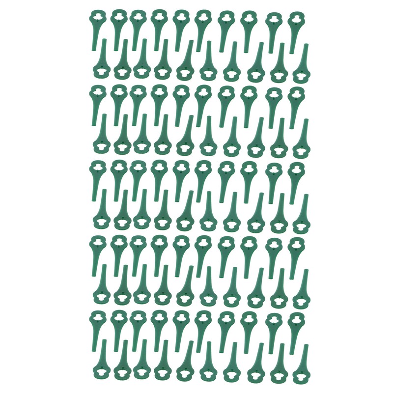 100pcs Plastic Grass Trimmer Blades Lawn Mower Replacement Cutting Blades