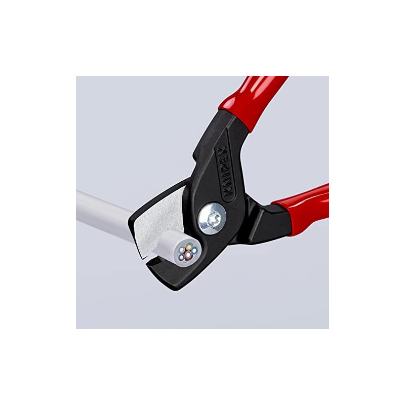 Knipex StepCut Cable Shears burnished, plastic coated 160 mm 95