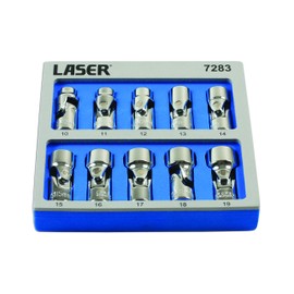 Laser 7283 Universal Joint Socket Set 3/8" D 10Pc