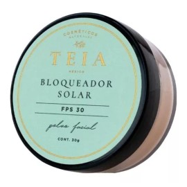 TEIA Cosméticos Naturales Bloqueador Solar Facial En Polvo Spf 30 Claro 30 Ml Teia