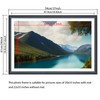 XYFBYSH 22x35 Picture Frame Solid Wood Black, Display 20"x33" (With