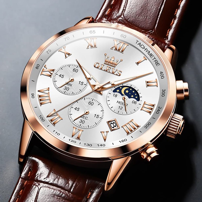 OLEVS Mens Watches Date Ultra Thin Minimalist Fashion Casual Analog