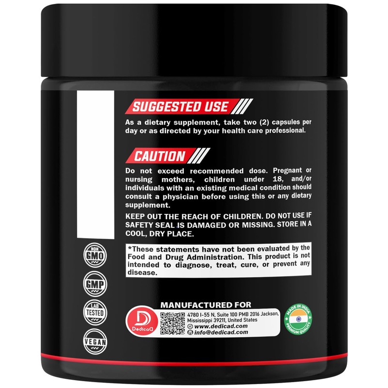DEDICAD NAD+ Supplement 1000 mg - Pure NAD Supplement -