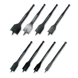 Eclipse Professional Tools FWDB8PS 8 piece Flat Wood Drill Bit Set