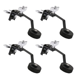 Bstinay 4PCS Metal Drum Damper Mute Silencer Drum Damper Mute Silencer For Snare Drum 12 Inches & 14 Inches & 16 Inches Black