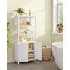 Hzuaneri Storage Bathroom Cabinet, Bathroom Floor Cabinet with Doors and