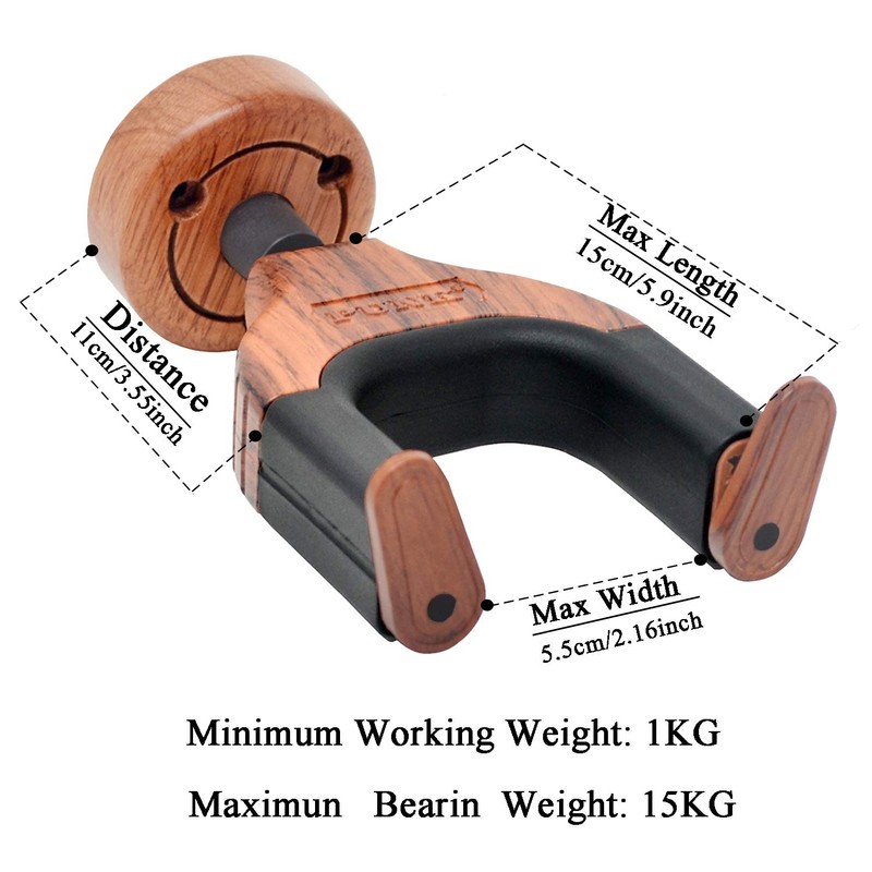 Guitar wall mount,Auto Lock Guitar Wall Hanger,2-pcs,Guitar Hanger,Wall Mount Hook,