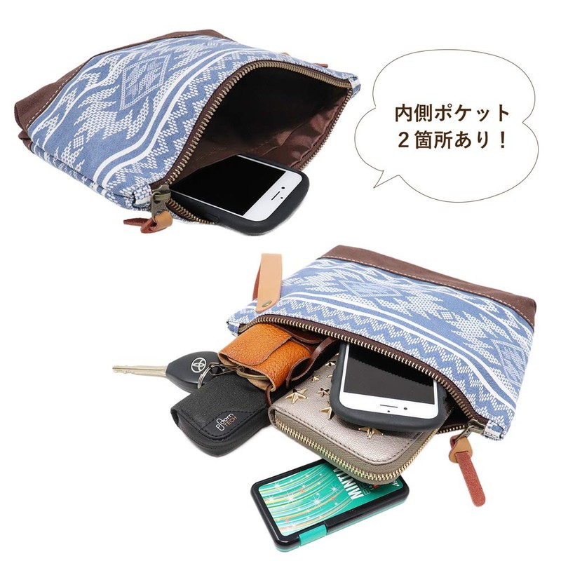 Liberta Native Multi Pouch Clutch Back Mini Bag, No.007